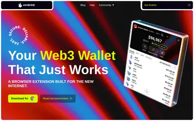 Website screenshot of Ambire Wallet (2026-05-21)
