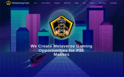 Website screenshot of MetaGaming Guild (2026-05-30)