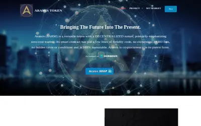 Website screenshot of Aramis (2026-05-30)
