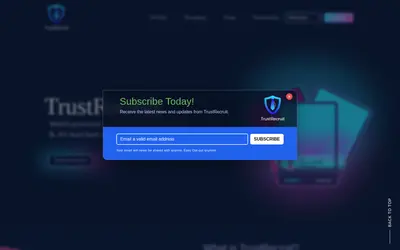 Website screenshot of Trust Recruit (2026-04-25)