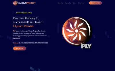Website screenshot of Elysium Planitia PLY (2026-05-30)
