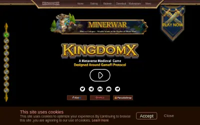 Website screenshot of KingdomX (2026-05-30)