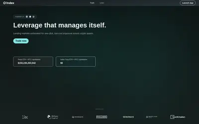 Website screenshot of Index Coop - Inverse ETH Flexible Leverage Index (2026-04-26)