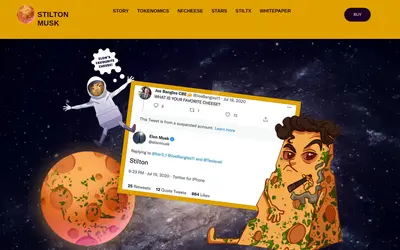 Website screenshot of Stilton Musk (2026-04-22)