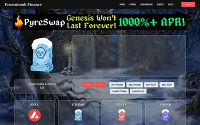 Website screenshot of Frozentomb (2026-05-20)