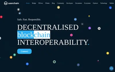 Website screenshot of wanUSDC (2026-04-26)