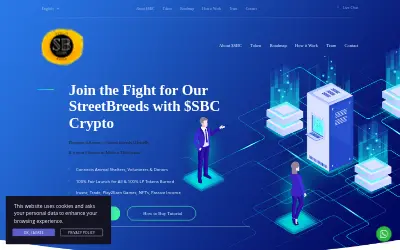 Website screenshot of Street Breed Coin (2026-05-30)