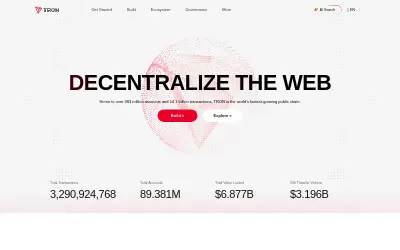 Website screenshot of Wrapped Tron (2026-05-24)