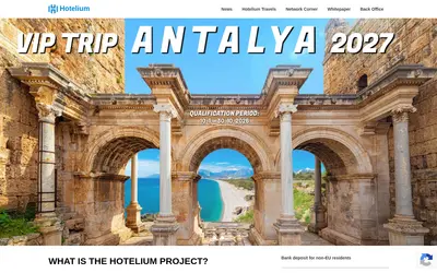 Website screenshot of Hotelium (2026-05-21)