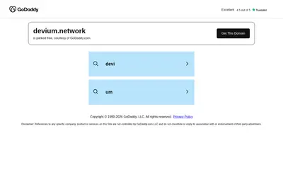Website screenshot of Devium (2026-05-20)