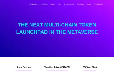 Website screenshot of MetaLuna (2026-04-25)
