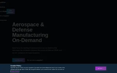 Website screenshot of SyncFab (2026-05-29)