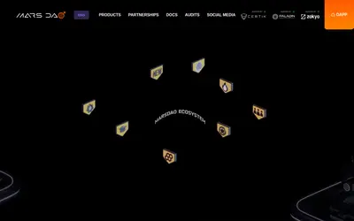 Website screenshot of MarsDAO (2026-05-20)