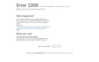 Website screenshot of The Abyss (2026-04-25)