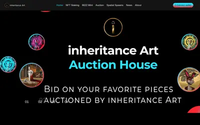 Website screenshot of inheritance Art (2026-05-22)