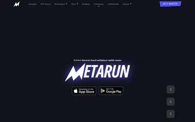 Website screenshot of Metarun (2026-05-22)