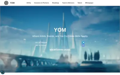 Website screenshot of Your Open Metaverse (2026-05-22)