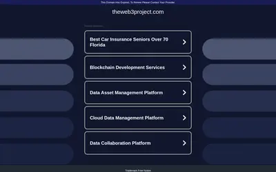 Website screenshot of The Web3 Project (2026-04-22)