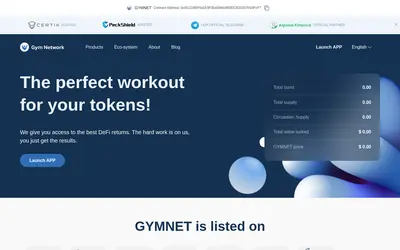 Website screenshot of Gym Network (2026-05-22)