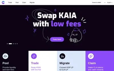 Website screenshot of ClaimSwap (2026-04-21)