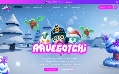 Website screenshot of Aavegotchi KEK (2026-04-25)
