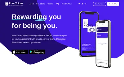 Website screenshot of Phun Token (2026-04-25)