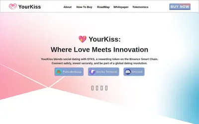 Website screenshot of YourKiss (2026-04-25)