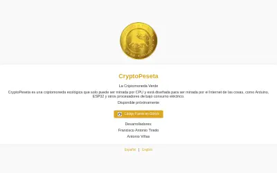 Website screenshot of CryptoPeseta (2026-05-24)