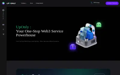 Website screenshot of UpOnly Token (2026-05-31)
