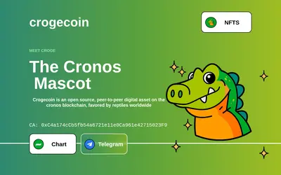 Website screenshot of Crogecoin (2026-04-25)