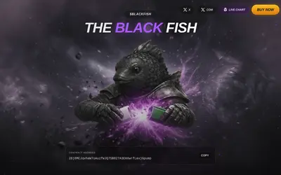 Website screenshot of The Black Fish (2026-04-21)