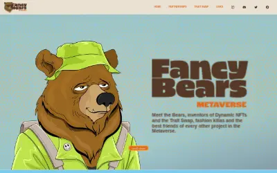 Website screenshot of Honey (Fancy Bears Metaverse) (2026-05-31)