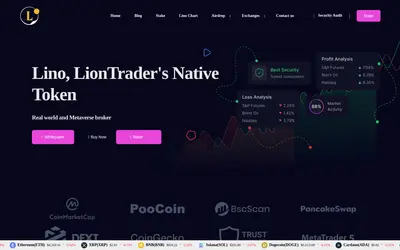Website screenshot of Liontrader (2026-05-21)