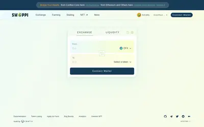 Website screenshot of Swappi (2026-05-20)