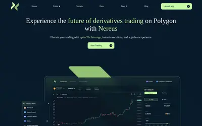 Website screenshot of NXUSD (2026-05-20)