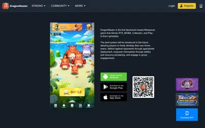 Website screenshot of DragonMaster (2026-05-20)