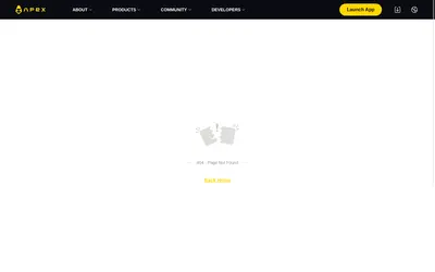 Website screenshot of ApeX (2026-04-25)