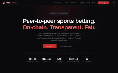 Website screenshot of Sports Bet (2026-04-23)