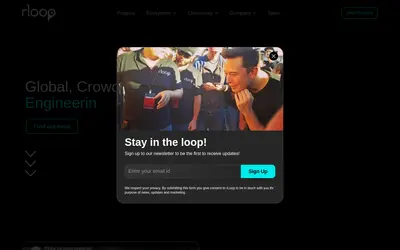 Website screenshot of rLoop (2026-05-20)