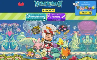 Website screenshot of Wonderman Nation (2026-05-22)