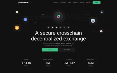 Website screenshot of Chainflip (2026-04-25)