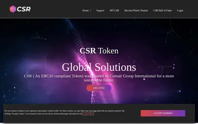 Website screenshot of CSR (2026-05-22)