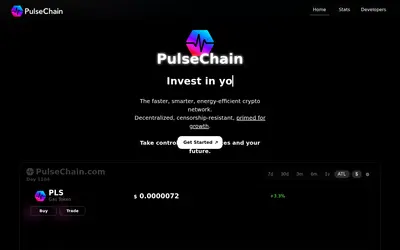 Website screenshot of Pulsechain (2026-05-20)