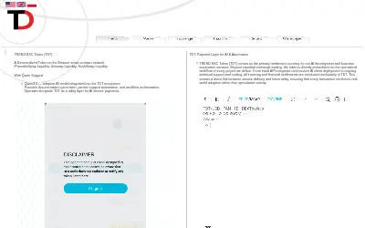 Website screenshot of TREND BSC Token (2026-05-24)