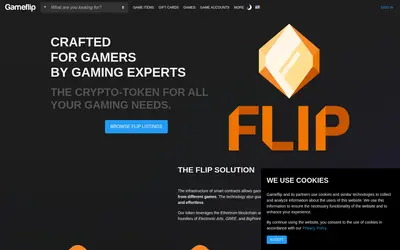Website screenshot of FLIP (2026-04-25)