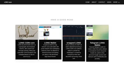 Website screenshot of Wrapped LONG Coin (2026-05-19)