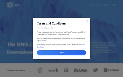 Website screenshot of Aura Network (2026-05-20)