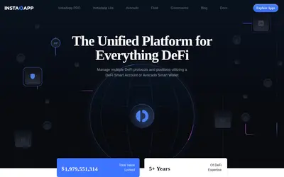Website screenshot of Instadapp ETH (2026-05-20)