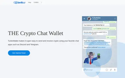 Website screenshot of Turbo Wallet (2026-04-26)