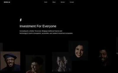 Website screenshot of ROGin AI (2026-05-22)